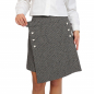 Preview: Elegant 2-in-1 Skirt Made of Linen and Virgin Wool